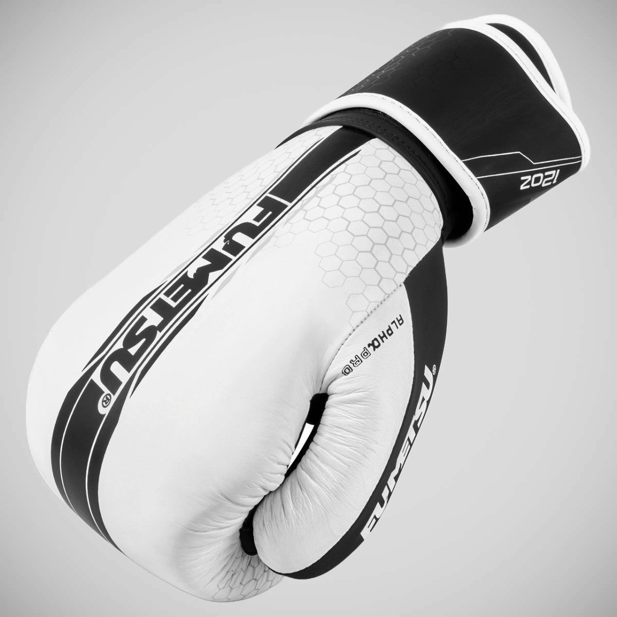 White/Black Fumetsu Alpha Pro Boxing Gloves