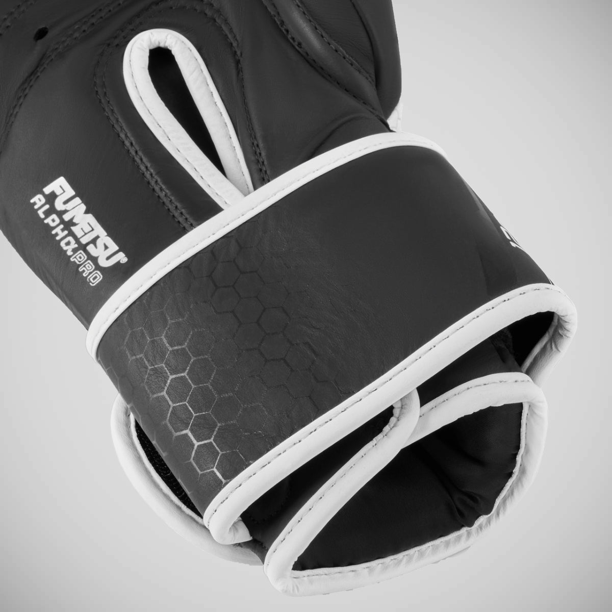 White/Black Fumetsu Alpha Pro Boxing Gloves