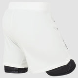 White/Black Fumetsu Icon Womens Dual Layer Fight Shorts
