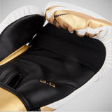 White/Black/Gold Venum Challenger 3.0 Boxing Gloves