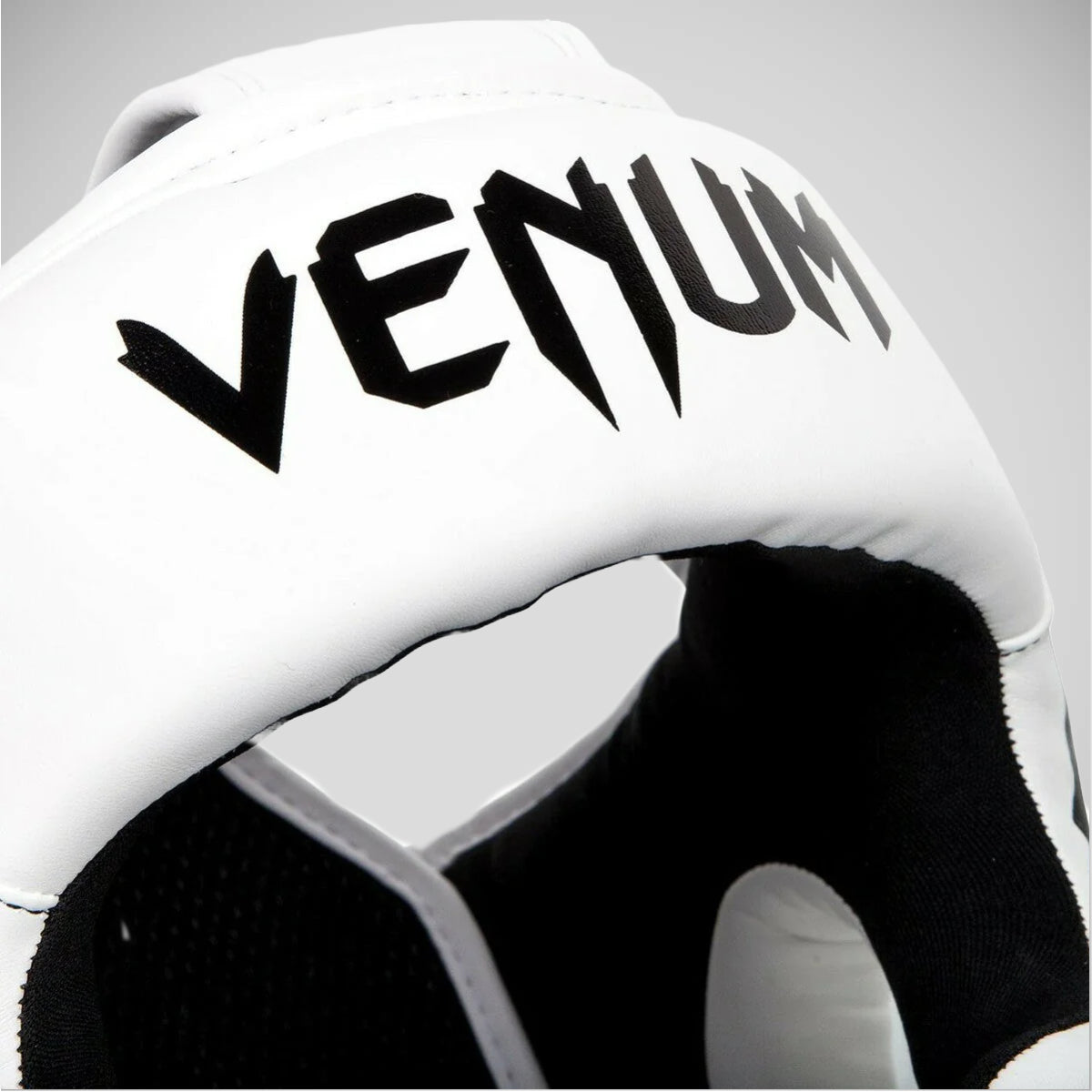 White/Black Venum Elite Head Guard