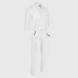 White Bytomic Red Label 7oz Cotton Kids Martial Arts Uniform