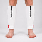 White/Black Bytomic Red Label Elasticated Shin Guards