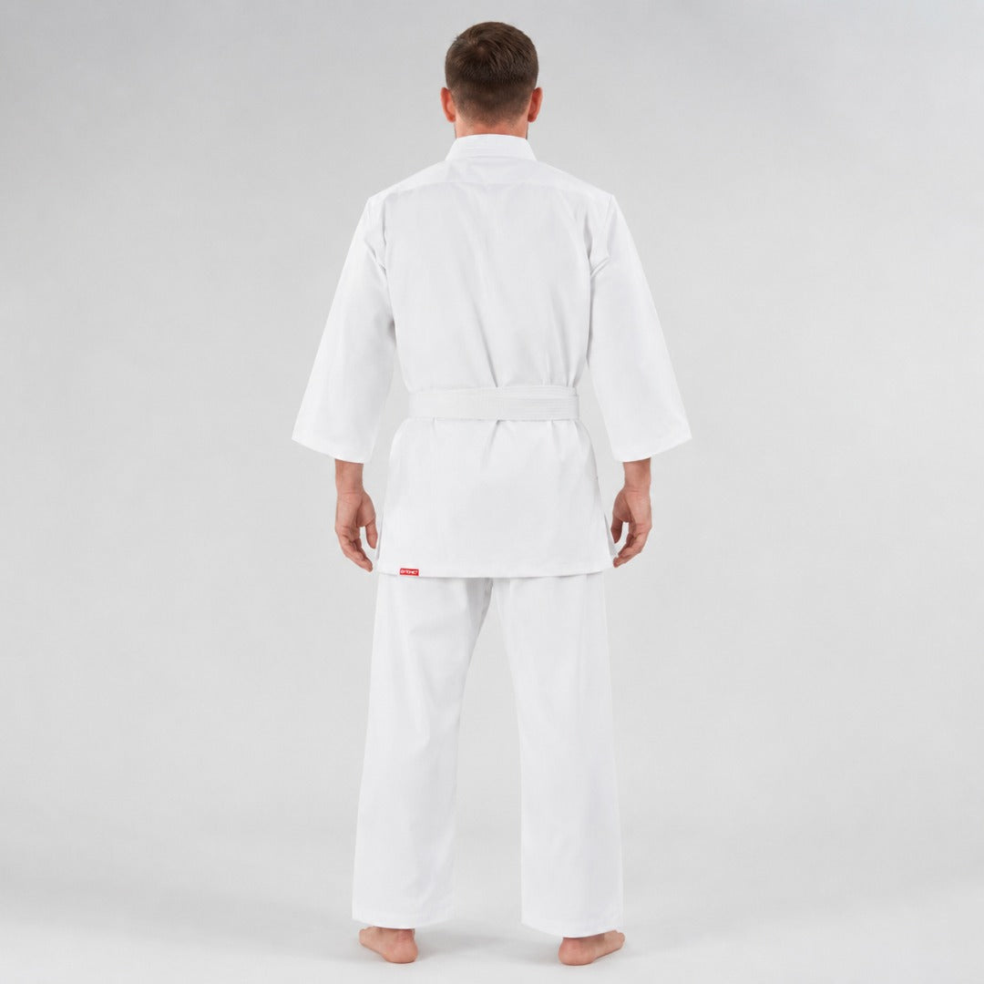 White Bytomic Red Label 7oz Cotton Adult Karate Uniform