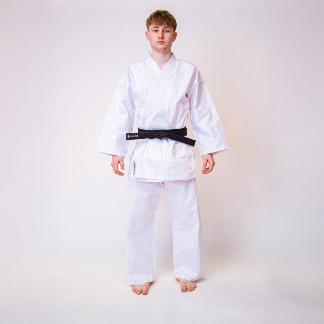 White Bytomic Red Label 7oz Cotton Kids Martial Arts Uniform