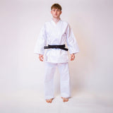 White Bytomic Red Label 7oz Cotton Kids Martial Arts Uniform