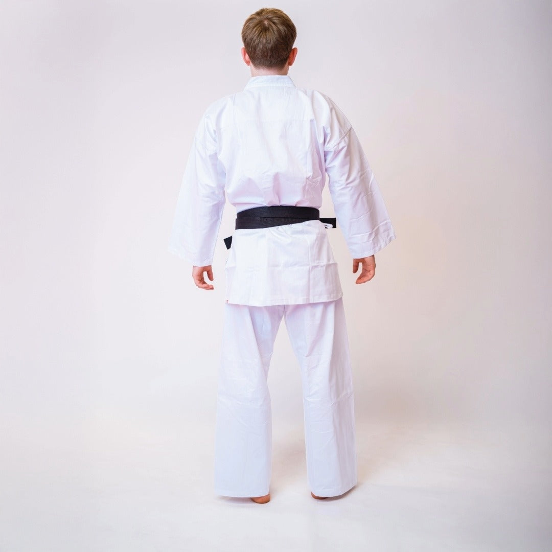 White Bytomic Red Label 7oz Cotton Kids Martial Arts Uniform