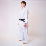 White Bytomic Red Label 7oz Cotton Kids Martial Arts Uniform