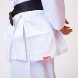 White Bytomic Red Label 7oz Cotton Kids Martial Arts Uniform