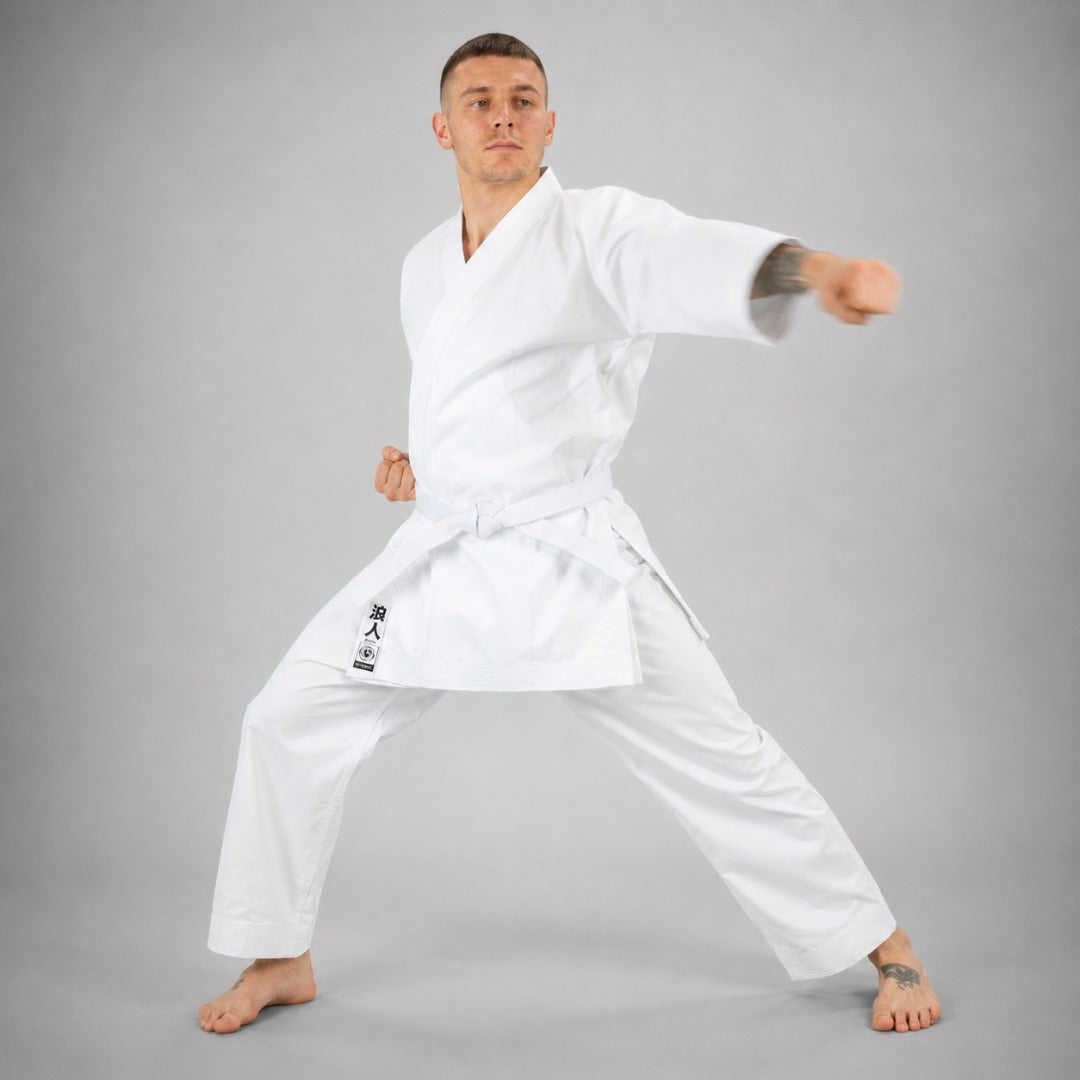 White Bytomic Ronin Middleweight Karate Uniform