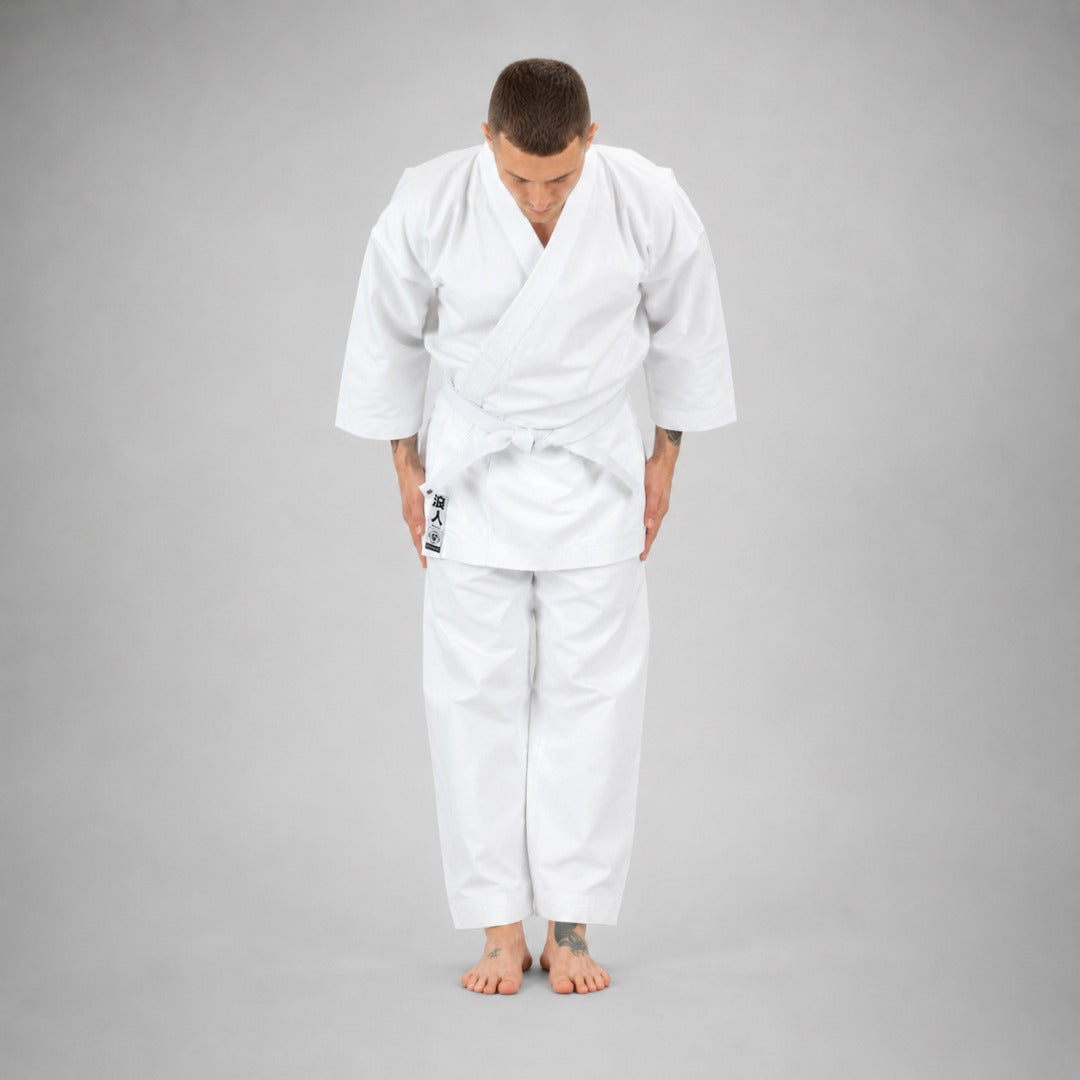 White Bytomic Ronin Middleweight Karate Uniform