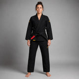 Black/Yellow Fumetsu Womens Ghost V-Lite BJJ Gi