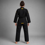 Black/Yellow Fumetsu Womens Ghost V-Lite BJJ Gi