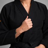 Black/Yellow Fumetsu Womens Ghost V-Lite BJJ Gi