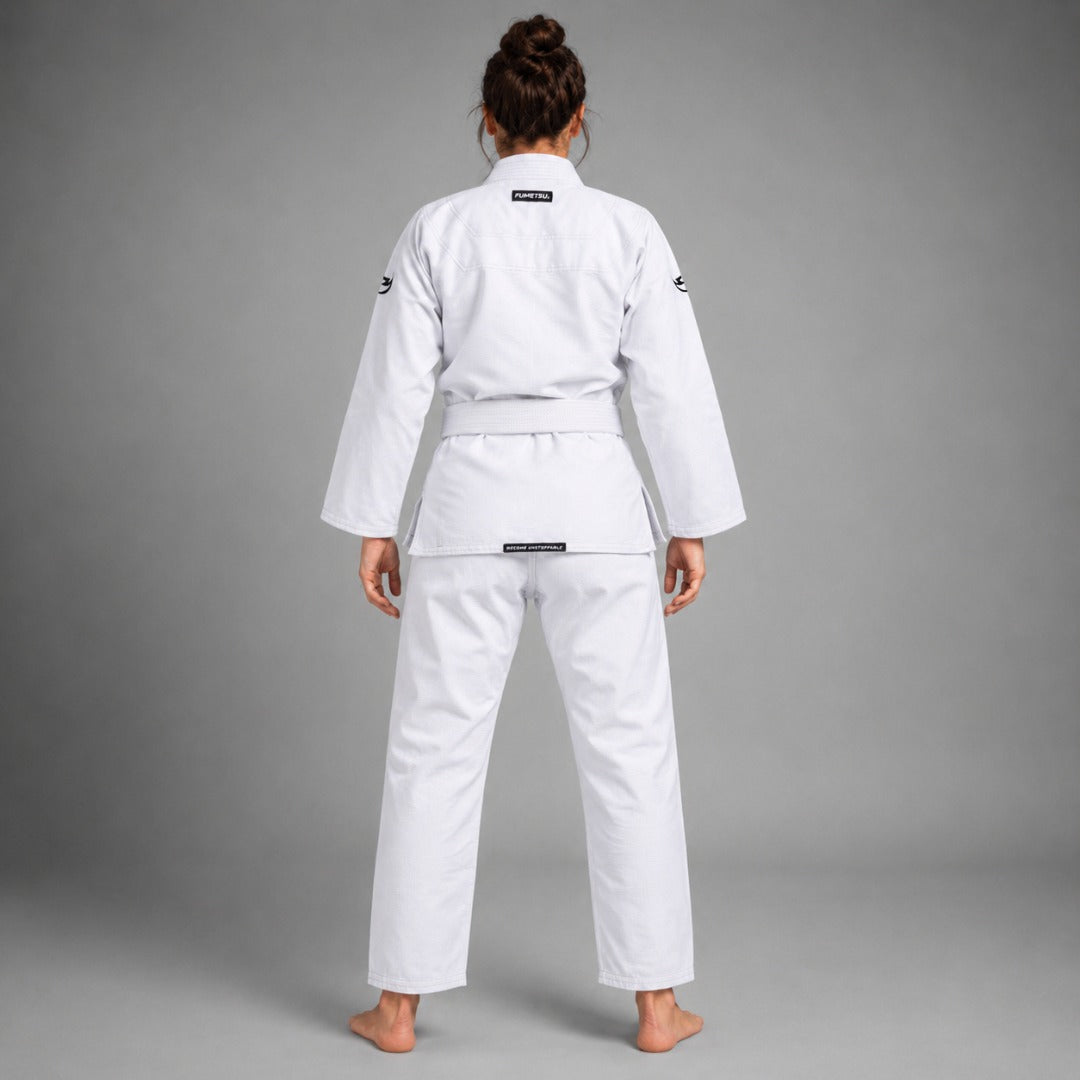 White/Black Fumetsu Womens Ghost V-Lite BJJ Gi