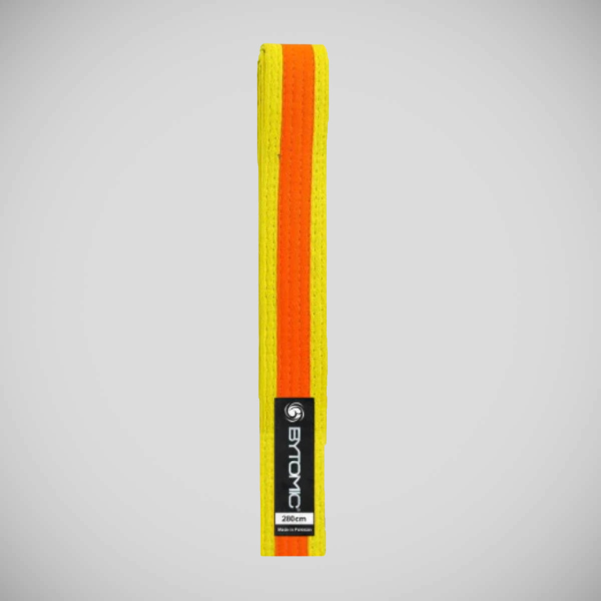 Yellow/Orange Bytomic 100% Cotton Coloured Stripe Martial Arts Belt