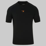 Fumetsu Origins Short Sleeve Rash Guard Black/Orange