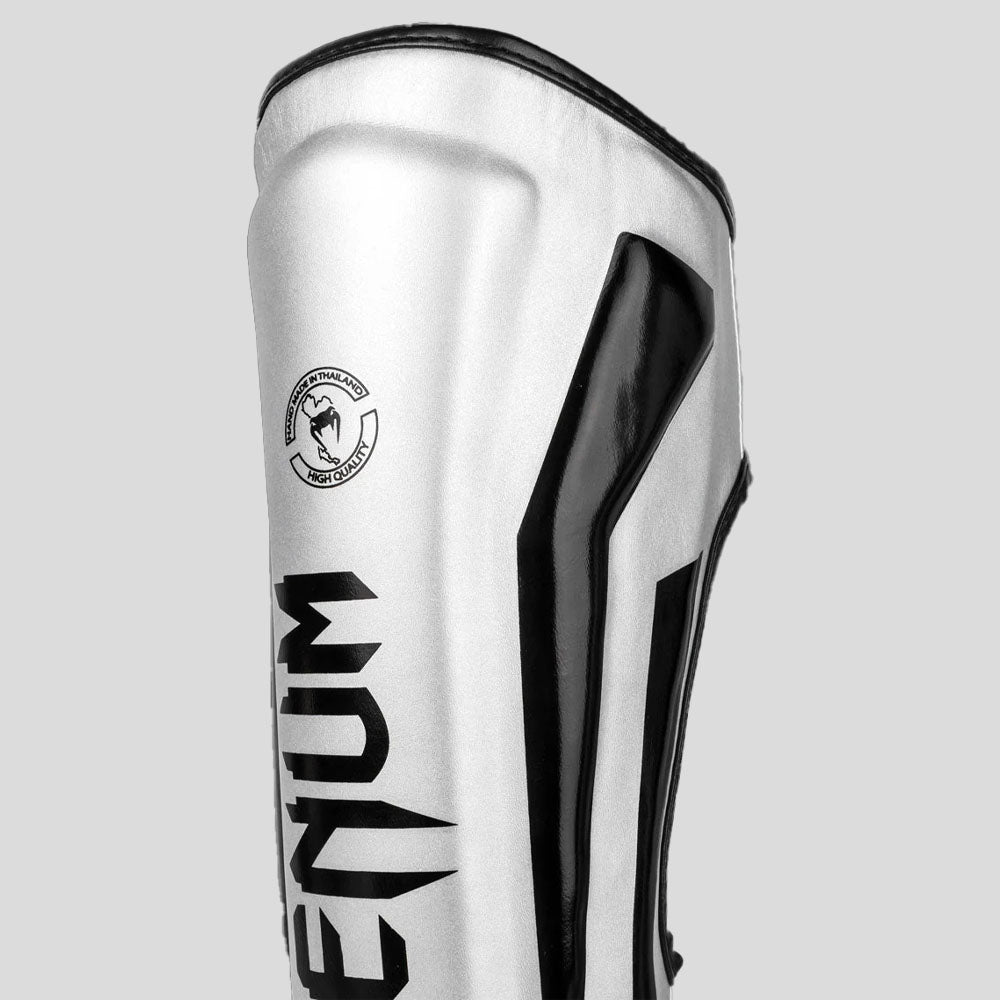 Venum Elite Stand Up Shin Guards Silver/Black