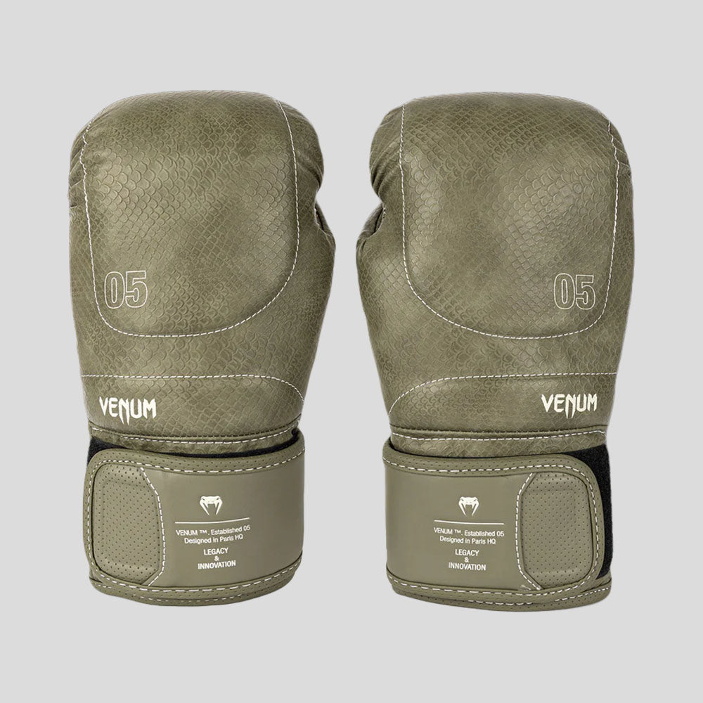 Venum Impact Evo Scales Boxing Gloves Army Green