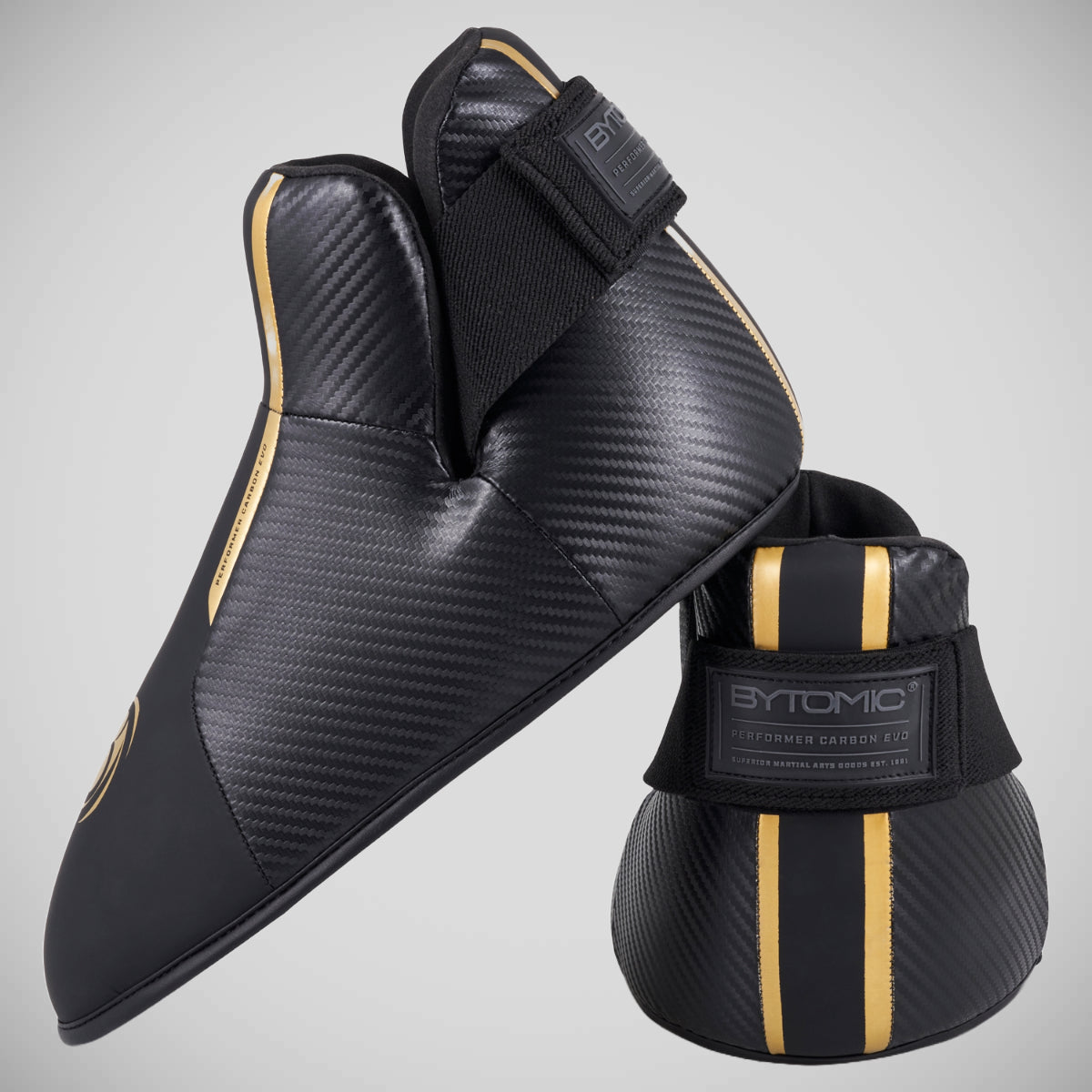 Black/Gold Bytomic Performer Carbon Evo Pointfighter Kicks