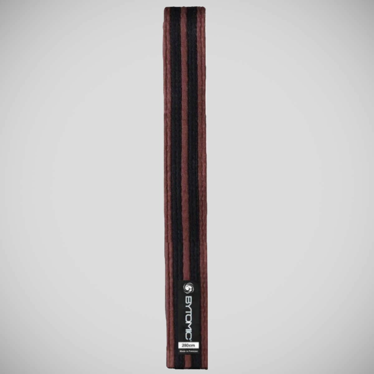 Brown/Black Bytomic 100% Cotton Double Stripe Belt