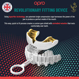 Opro Junior Instant Custom-Fit Single Colour Mouth Guard Dark Blue/Gold