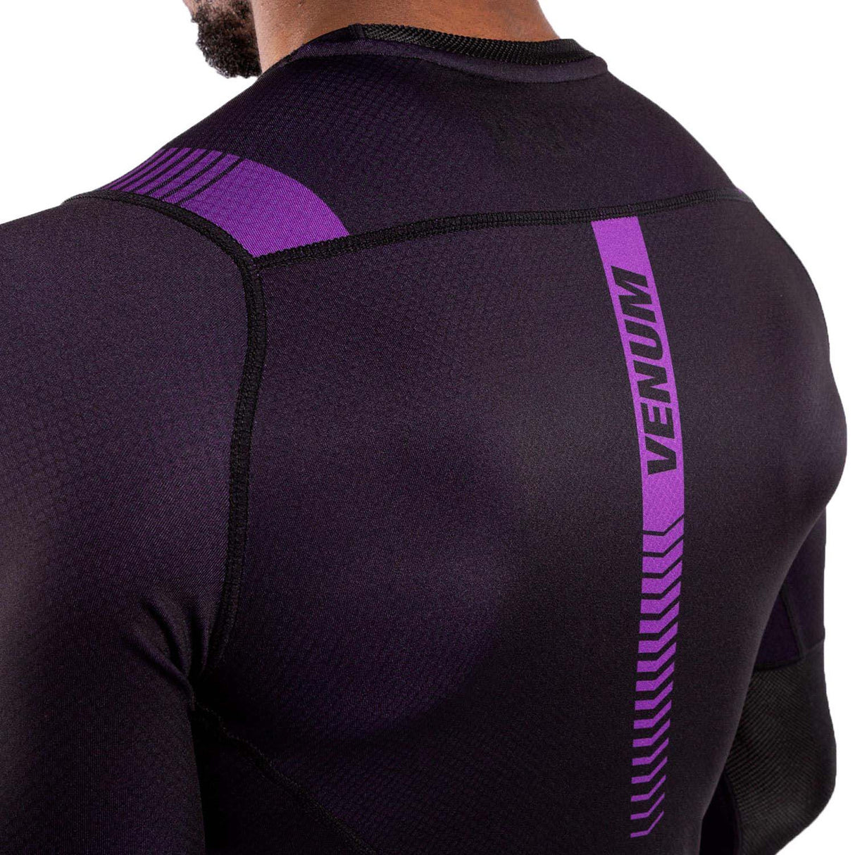 Venum No Gi 3.0 Long Sleeve Rash Guard Black-Purple
