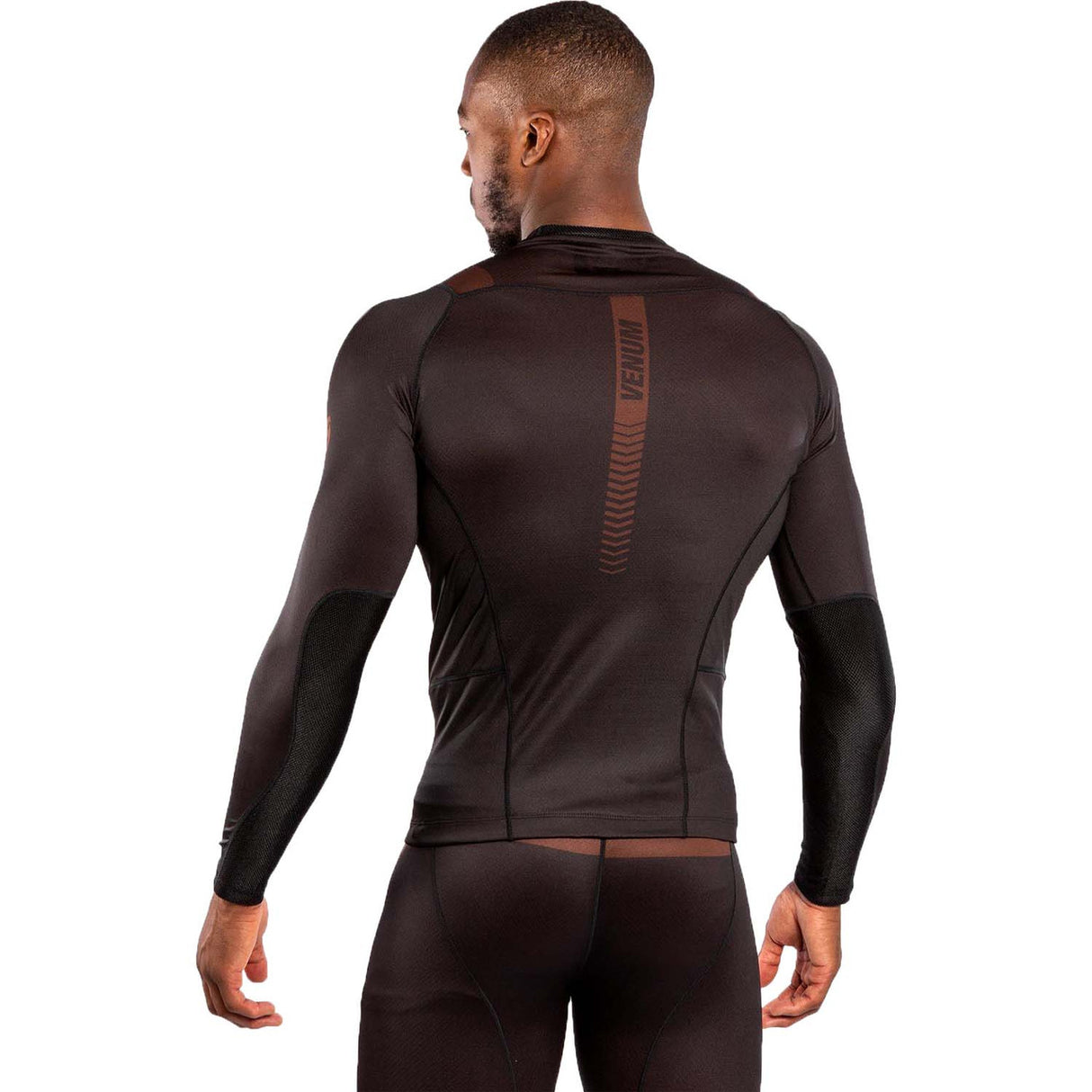 Venum No Gi 3.0 Long Sleeve Rash Guard Black-Brown