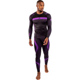 Venum No Gi 3.0 Long Sleeve Rash Guard Black-Purple