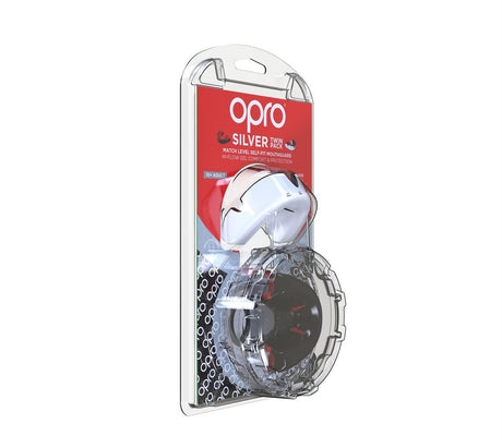 Opro Silver Twin Pack Gen 4 Mouth Guard Black/White