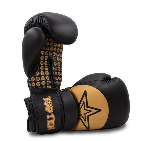 Top Ten Wrist Star Boxing Gloves Black/Gold