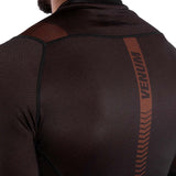 Venum No Gi 3.0 Long Sleeve Rash Guard Black-Brown