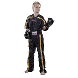 Top Ten Kids Mesh Kickboxing Pants Black-Gold