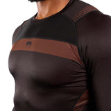 Venum No Gi 3.0 Long Sleeve Rash Guard Black-Brown
