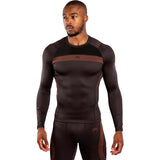 Venum No Gi 3.0 Long Sleeve Rash Guard Black-Brown