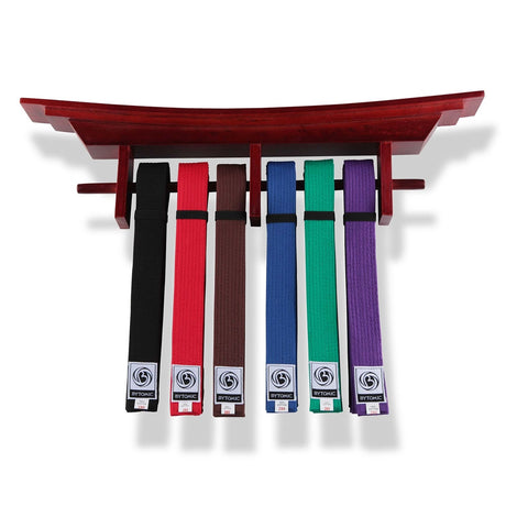 Bytomic Wood Toriigate Belt Display Rack