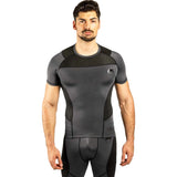 Venum G-Fit Short Sleeve Rash Guard Grey-Black